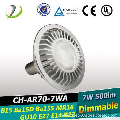 Dimmable AR70 GU10 LED Spot light AR70 led lamp AR70 Ba15d